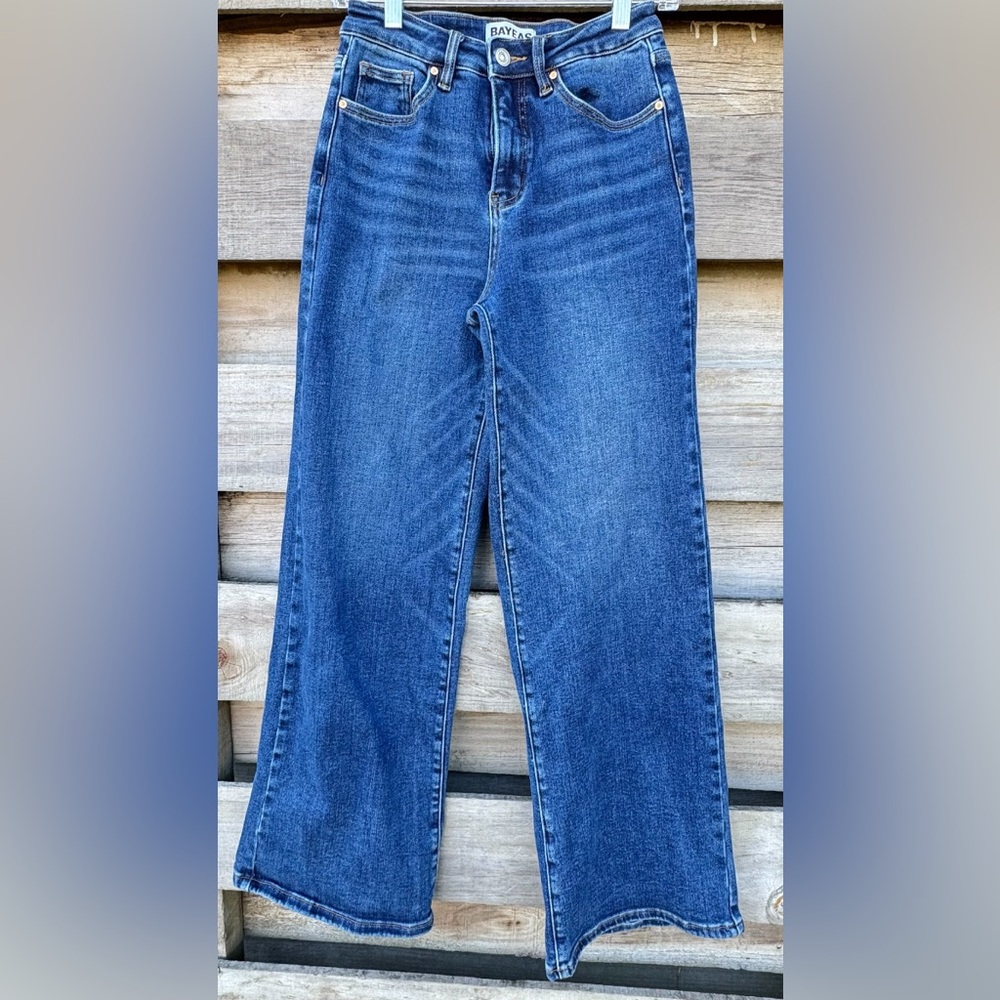Bayeas. Dark Blue Flare Jeans
